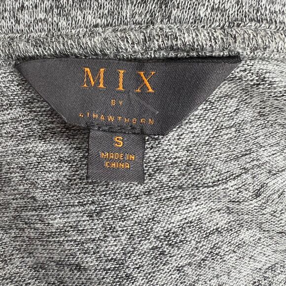 MIX 41Hawthorne open front lightweight light marled gray cardigan sz S - Picture 5 of 6